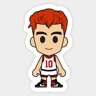 Hanamichi Sakuragi White Jersey Sticker